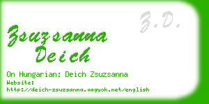 zsuzsanna deich business card